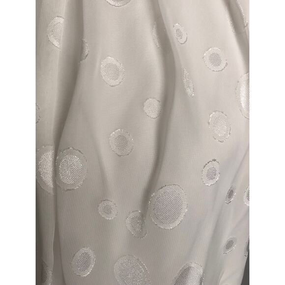 NY Collection Petite Women's PL Belted Swiss Dot Dress White NEW - Picture 6 of 9